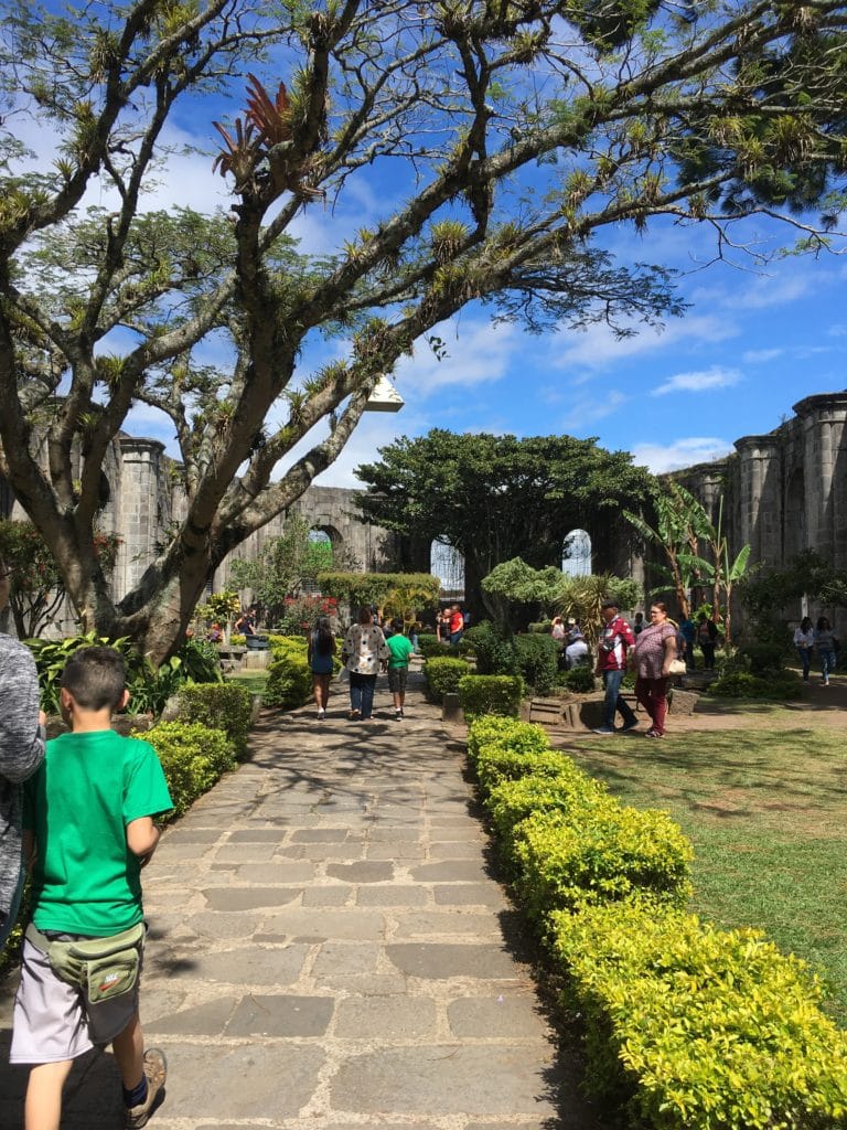 Sunny day inside the Cartago Ruins