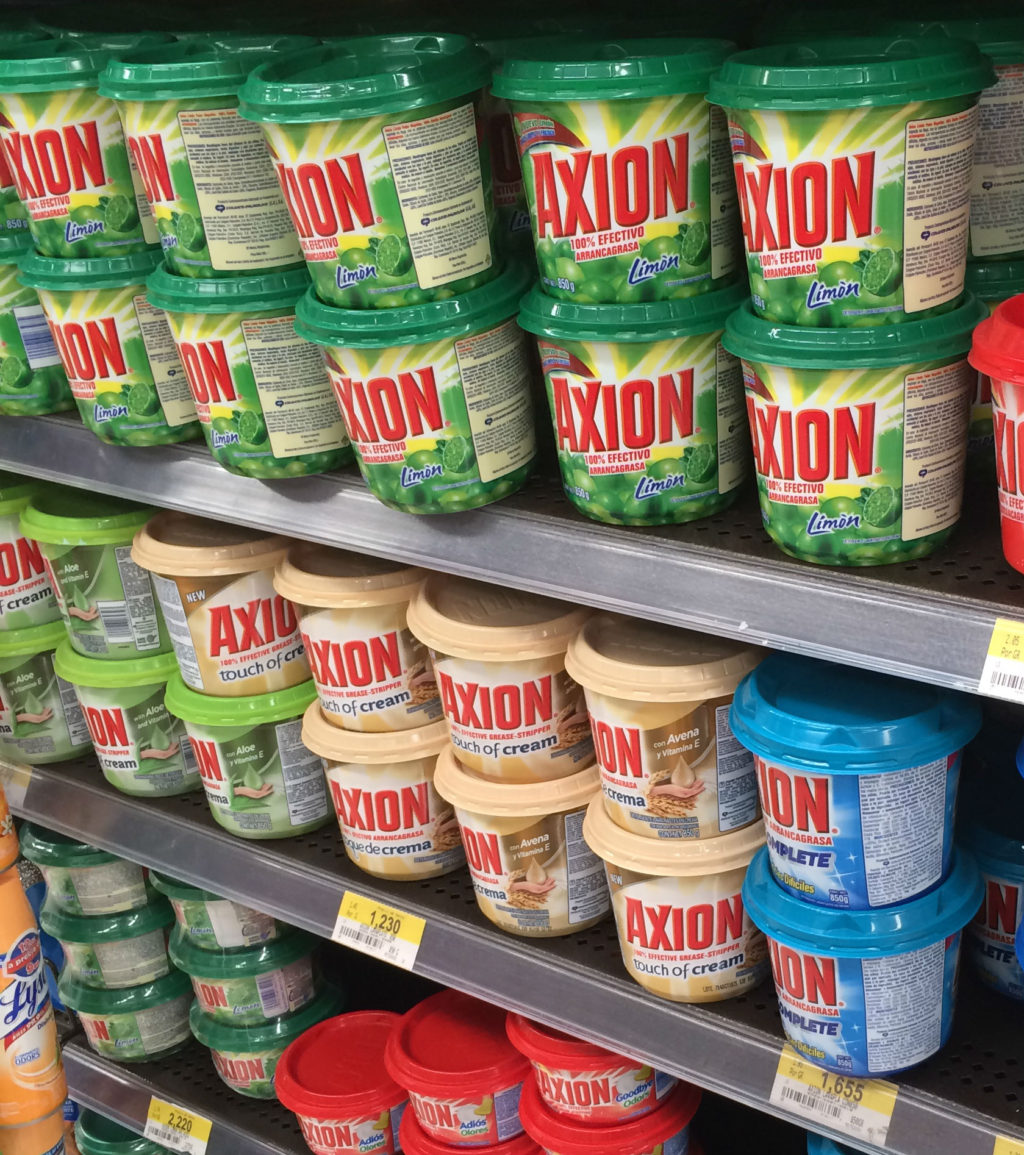 Display of Axion Dish Paste in Costa Rica