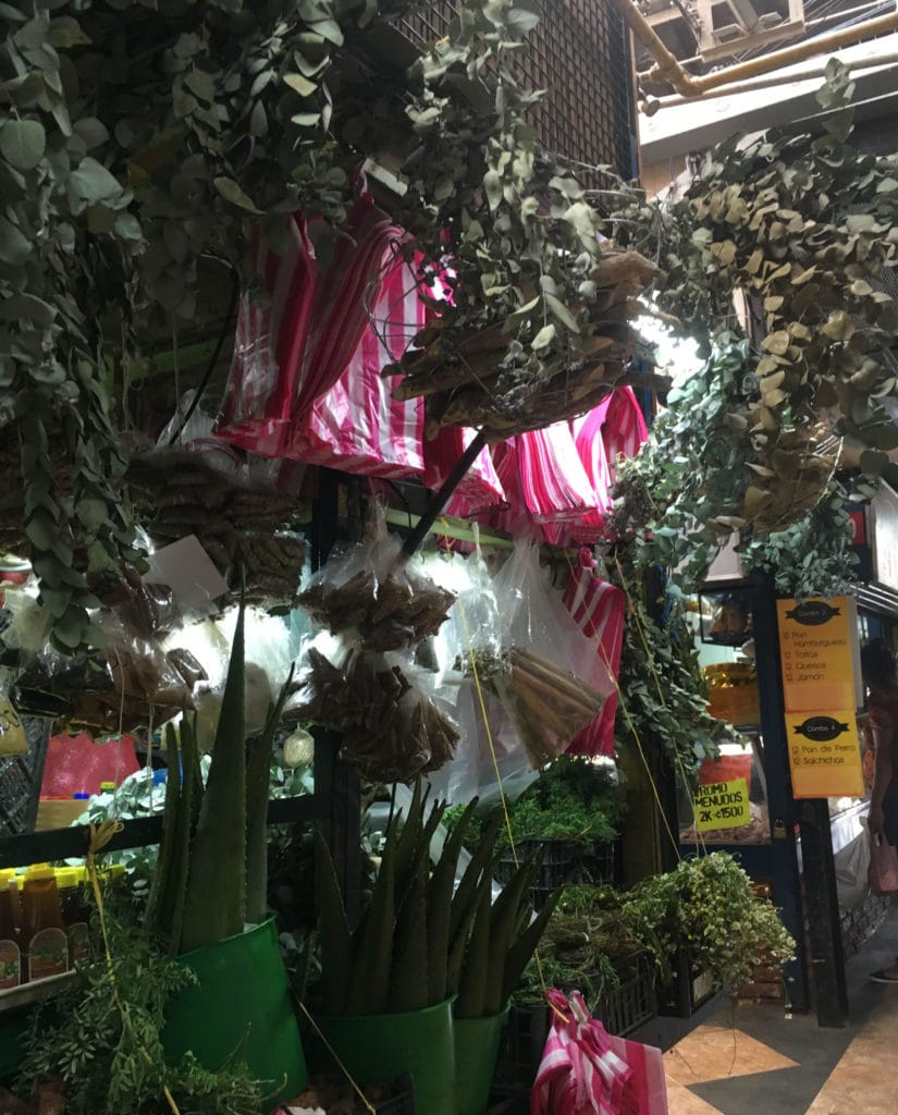 Market store selling herbs