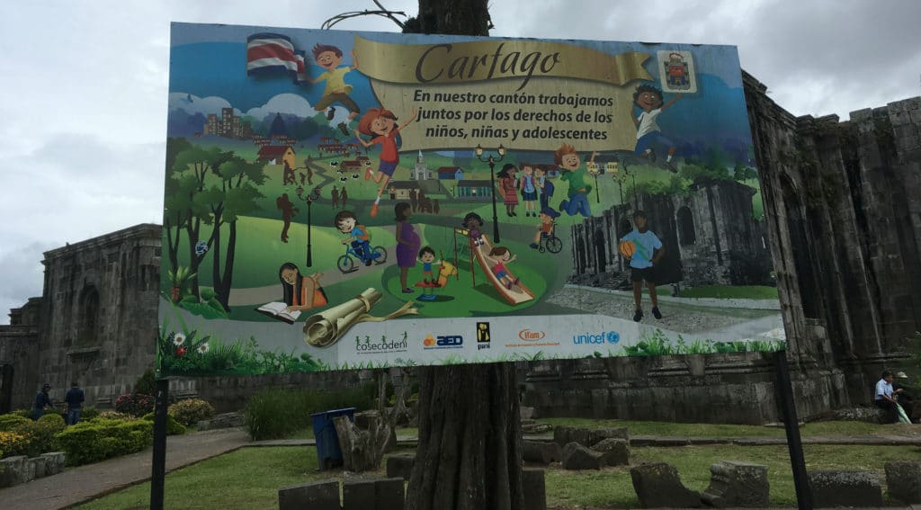 Sign near Ruinas Cartago