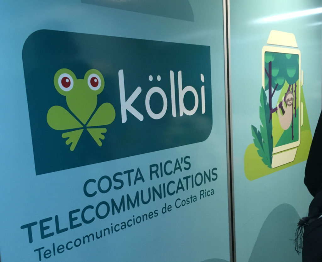 Kolbi cell phone service sign