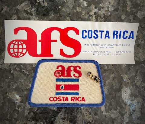 AFS sticker, patch and pin